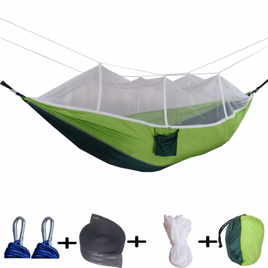 210t Nylon Parachute Portable Two Person Outdoor Double Camping Hammock