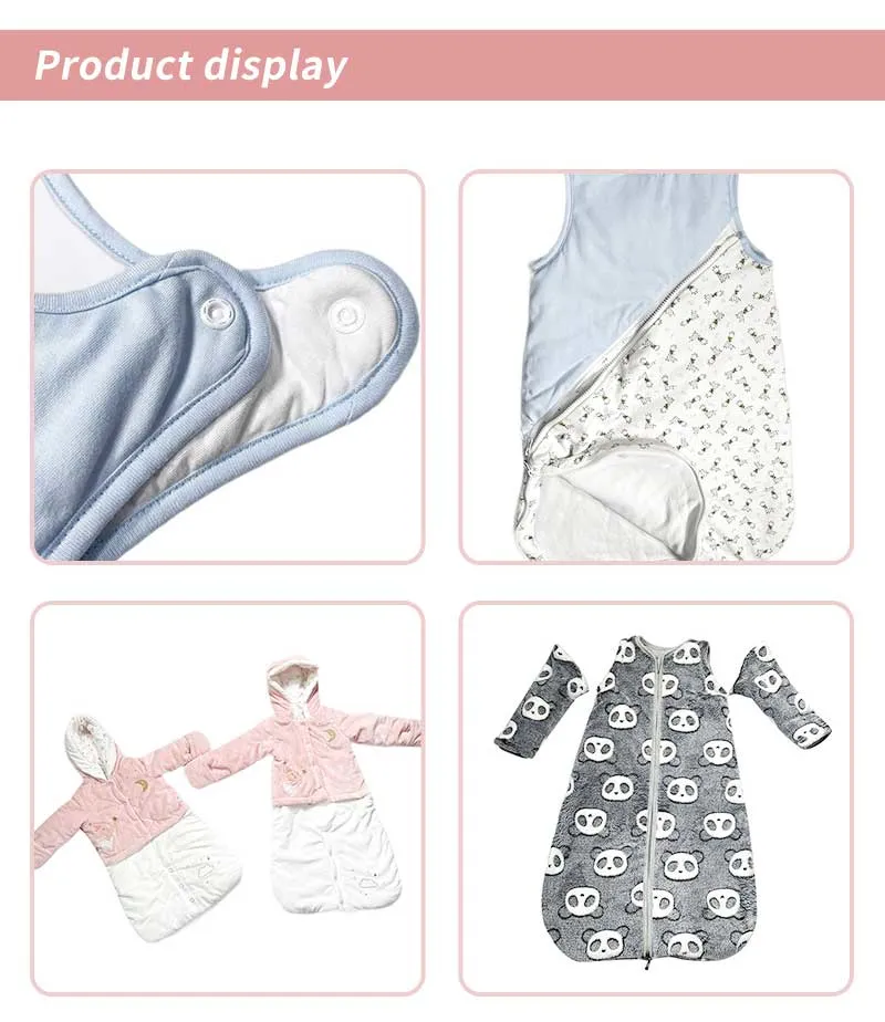 Baby Goods Custom Cotton Baby Sleeping Bag 2022 Hot Sales Baby Clothes