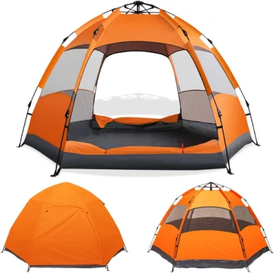 2-3인용 자동 유압 방수 더블 레이어 야외 텐트를 위한 인스턴트 팝업 캠핑 텐트