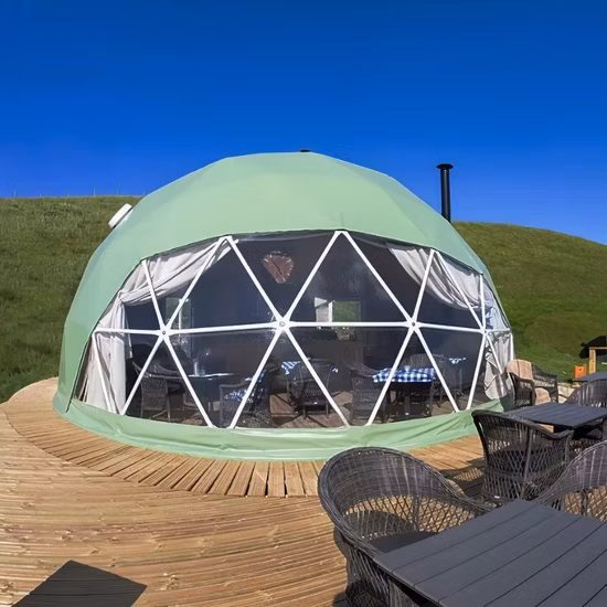 4인용 PC 플라스틱 투명한 측지선 글램핑 이글루 투명 버블 돔 텐트 하우스